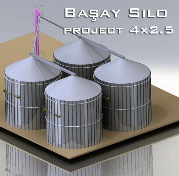 4x2.5 WHEAT SILOS